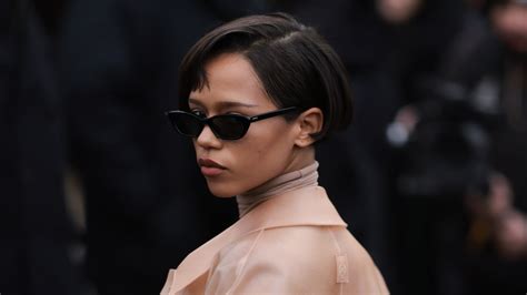 Taylor Russell Wore a Completely Sheer Turtleneck at Paris ...